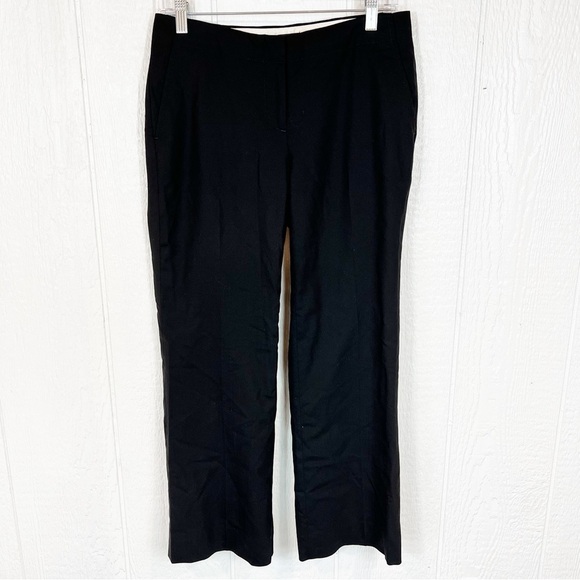 J. Crew Black Boot Cut Leg Pants Size 2 - Picture 1 of 3